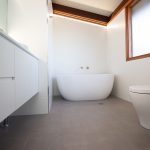 White tiled bathroom