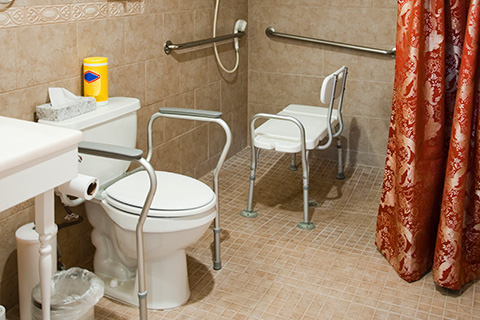 handicapped accessible bathroom