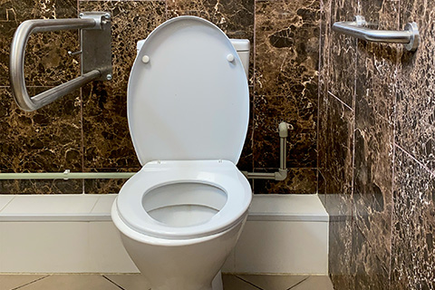 public restroom for elderly people